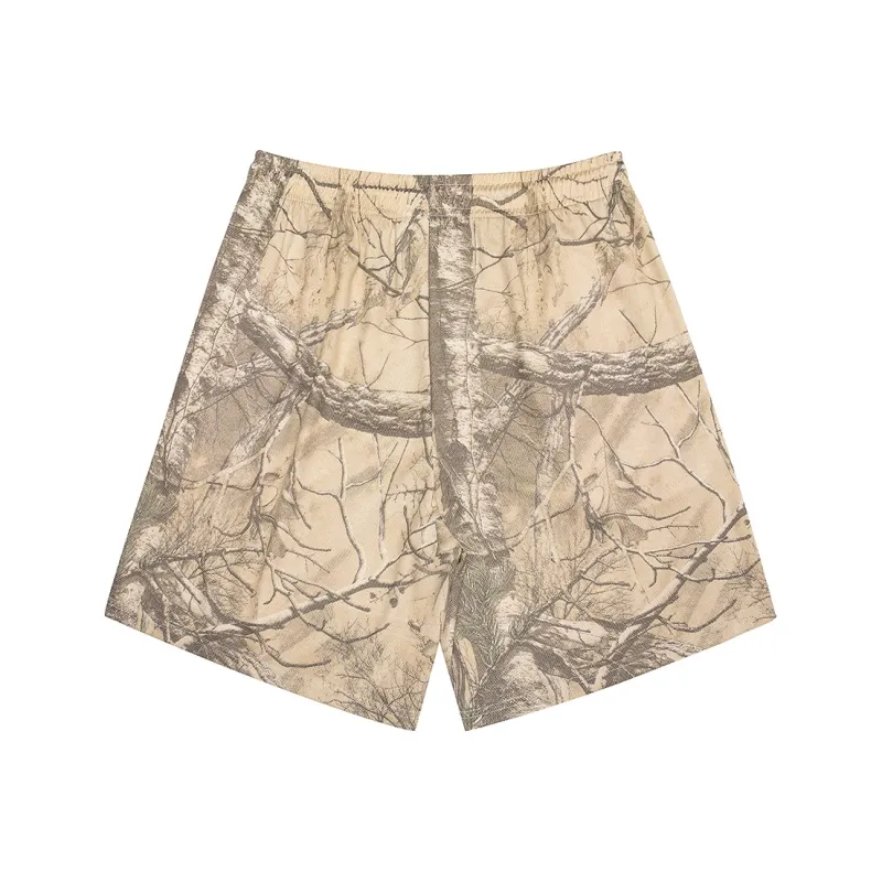 WSRX Casual Shorts Unisex Antumn Leaves Yellow-1