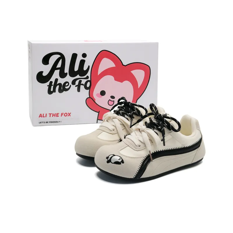 ALI THE FOX Slip Resistant, Abrasion Resistant, Lightweight, Breathable Low Top Skateboard Shoes Women's-5