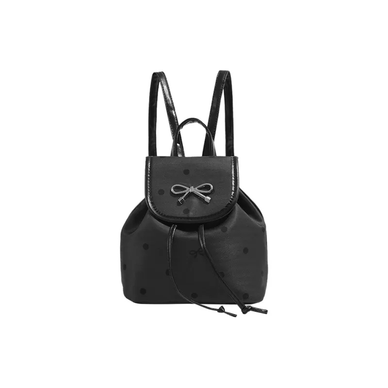 Juju Jimmy Artificial Leather Backpack Regular Women's Black-0