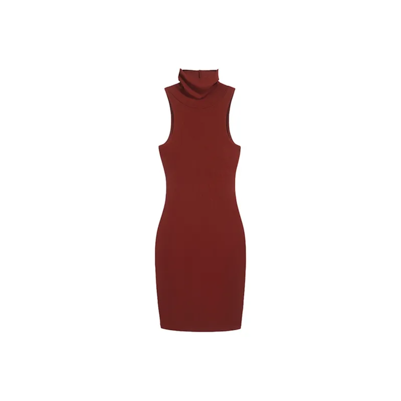 ERIRI Sleeveless Dresses Women's Burgundy-0