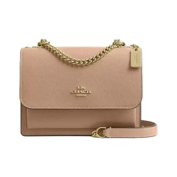 COACH Klare Recycled Leather Fiber Layer Crossbody Bag, Shoulder Bag Mini Women's Taupe