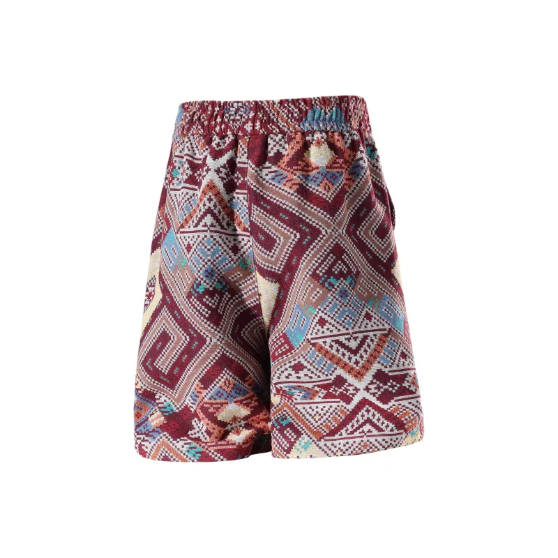 IN'S Casual Shorts Unisex Red-1