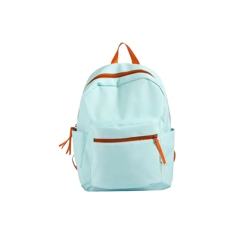WICKBUEN Nylon Fabric Backpack Regular Unisex White/Black/Yellow-6