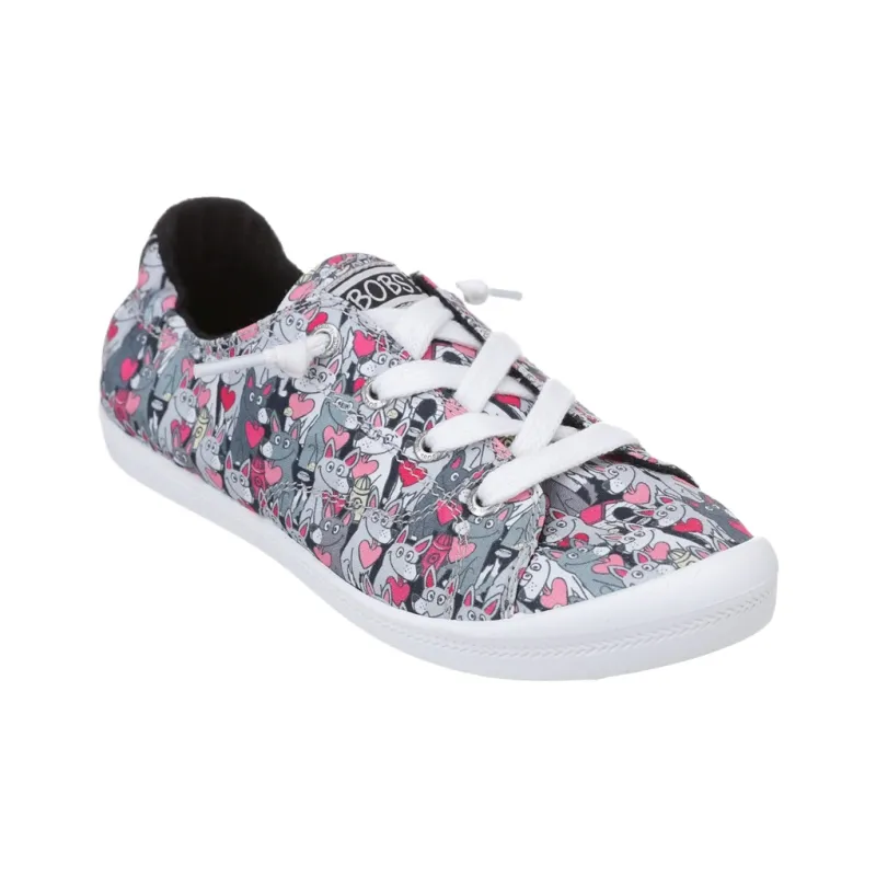 Skechers BEACH BINGO Low Top Casual Shoes Women's Black-2