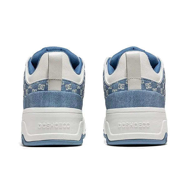 DC Shoes CAMPUS CAS Anti Slip Wear Resistant Low Top Brother's Skateboard Shoes Women's Monogram Light Blue-3