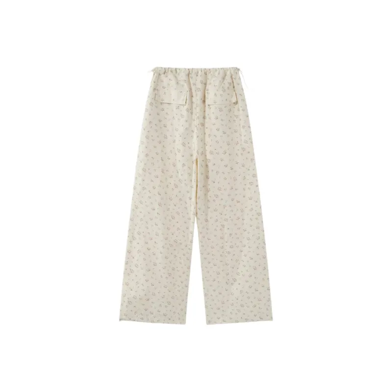 GOSO Cargo Pants Women's Ecru Floral-1