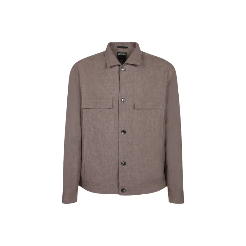 Zegna Jackets & Coats Men's Brown-0