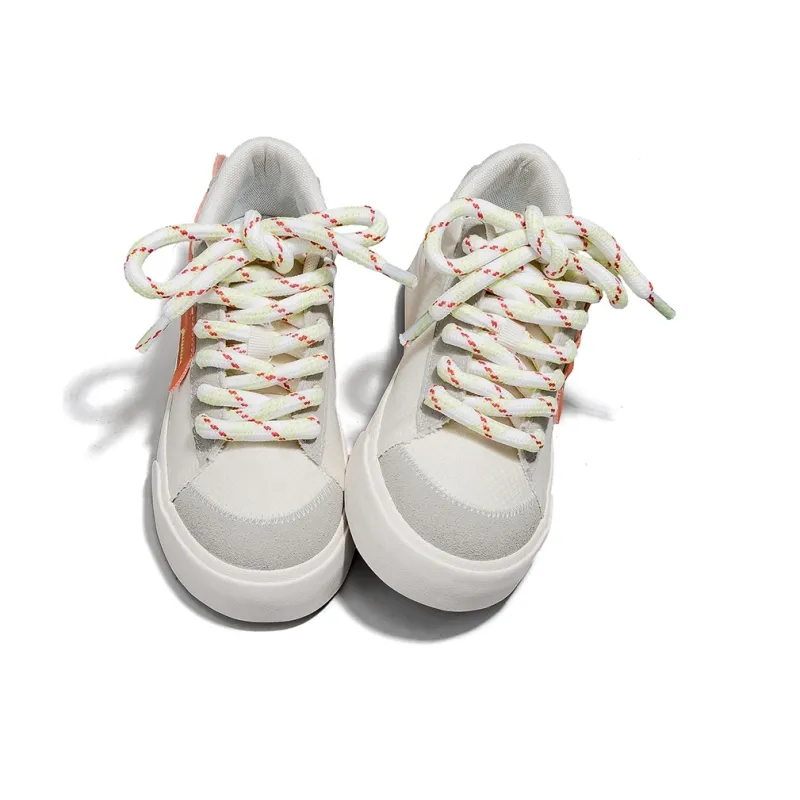 Warrior Low Top Canvas Shoes Women's Beige/Gray/Orange-4