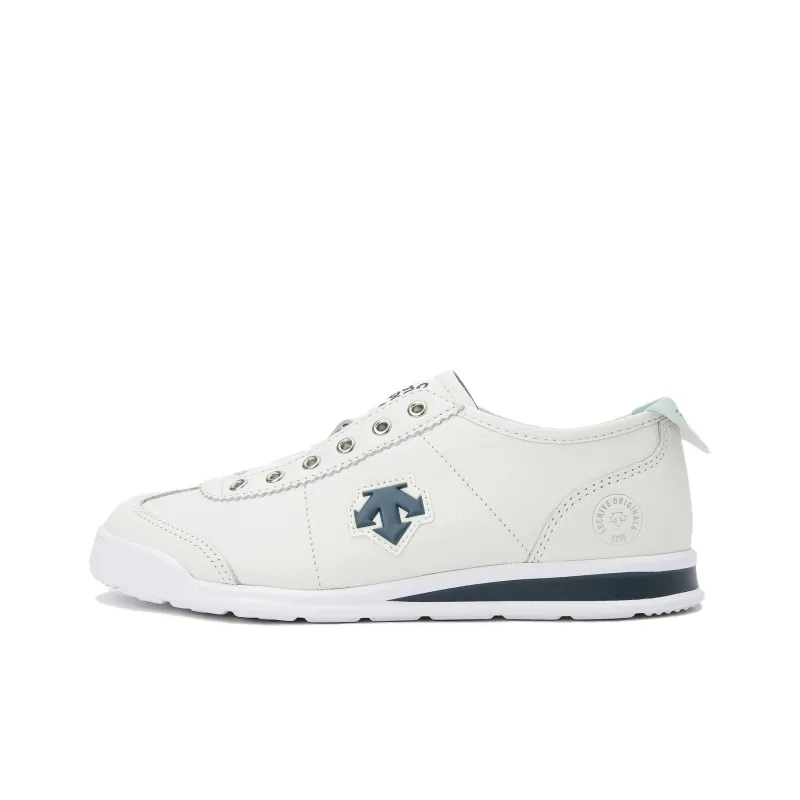 DESCENTE Crontempo Anti Slip Wear Resistant Low Top Casual Shoes Unisex Beige-0