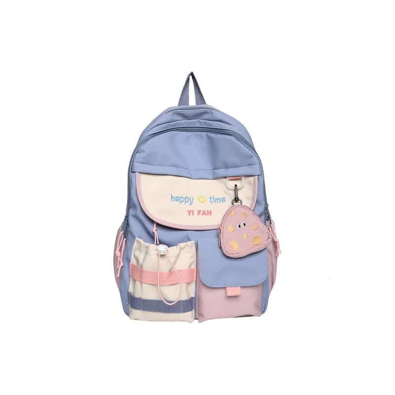 H YXIANG Nylon Backpack Unisex Multicolor-4