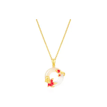 Central Fashion Natural Chalcedony Necklaces Women's