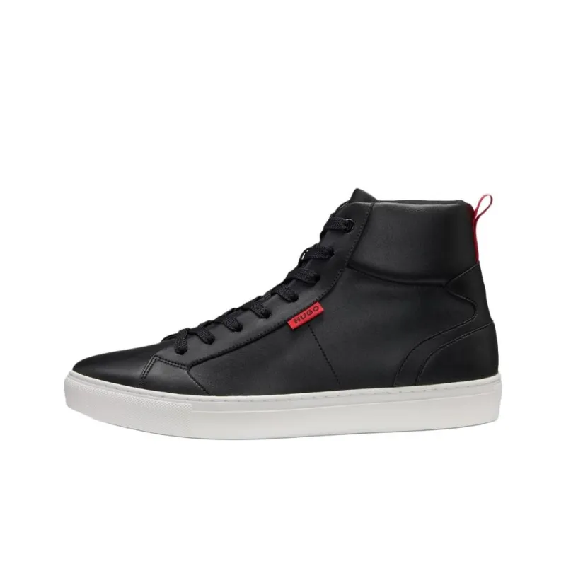 HUGO BOSS High Top Skateboard Shoes Men's Black-0