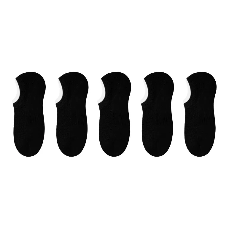 LIANGPU No Show Socks Men's 5 Pack Gift Box Set-21