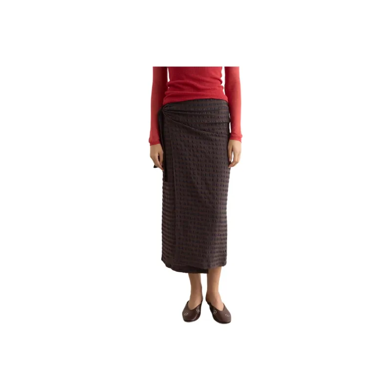 Paloma wool Casual Long Skirt Women's Lilac-0