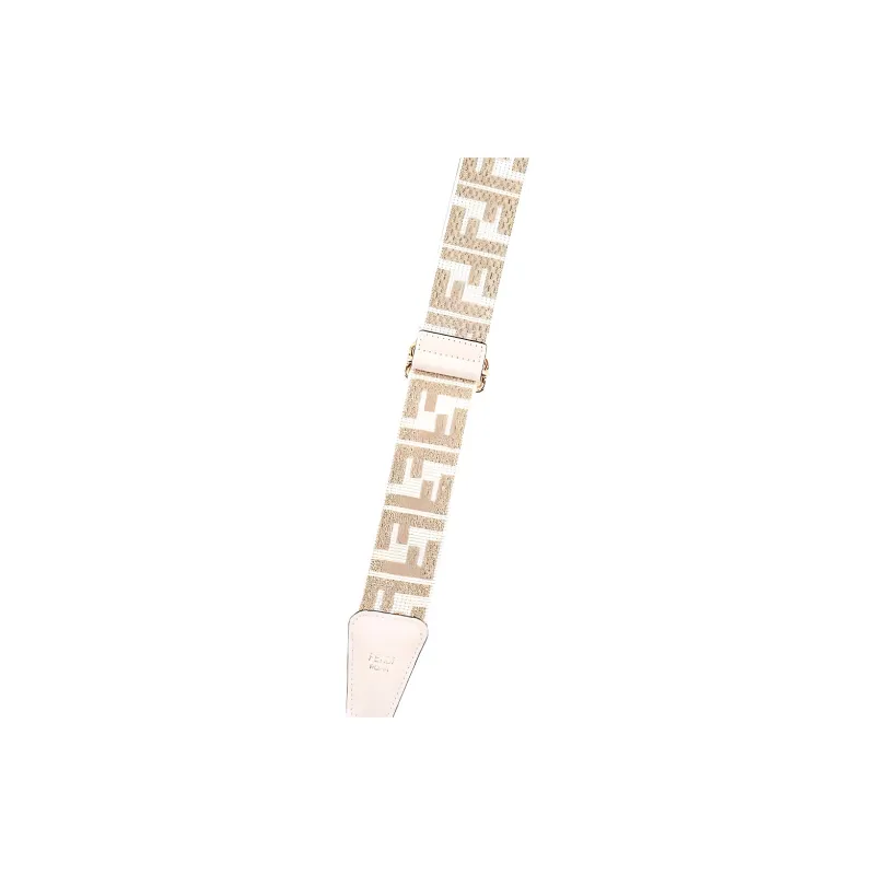 FENDI Polyamide Bag Strap Unisex White-3