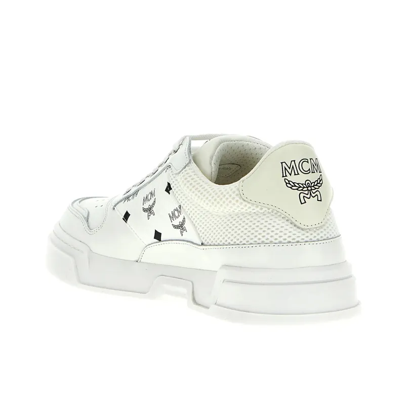 MCM Skyward Low Top Skateboard Shoes Women's White-2