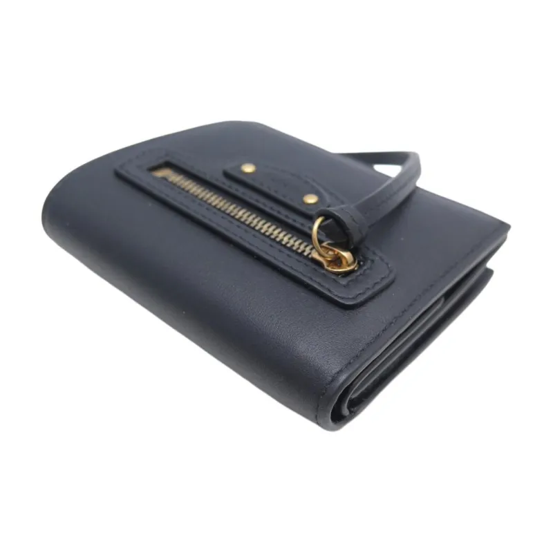 Balenciaga Neo Classic Leather Coin Purse Regular Unisex Black-3