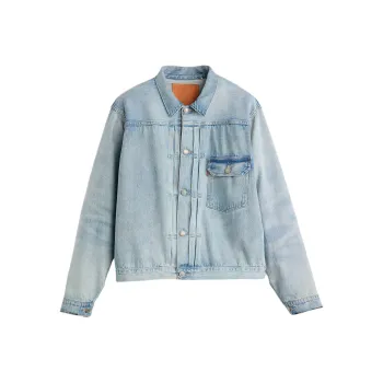 Levis Denim Jackets Men Medium Blue