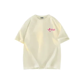 A02 T-Shirts Unisex Light Beige Apricot