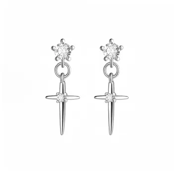 Universe Search S925 Silver Stud Earrings Women's