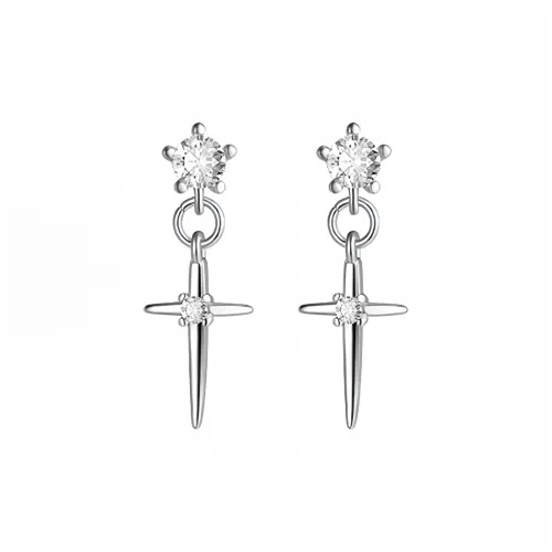 Universe Search S925 Silver Stud Earrings Women's