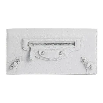 Balenciaga Le City Sheepskin Wallet Women's Light Gray