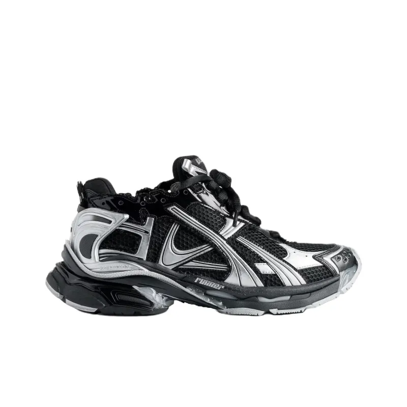 Balenciaga Runner Low Top Chunky Sneakers Men's Black-1