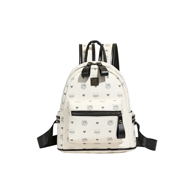 FCTOSSR PU Backpack Women's White/Beige/Pink/Brown-1