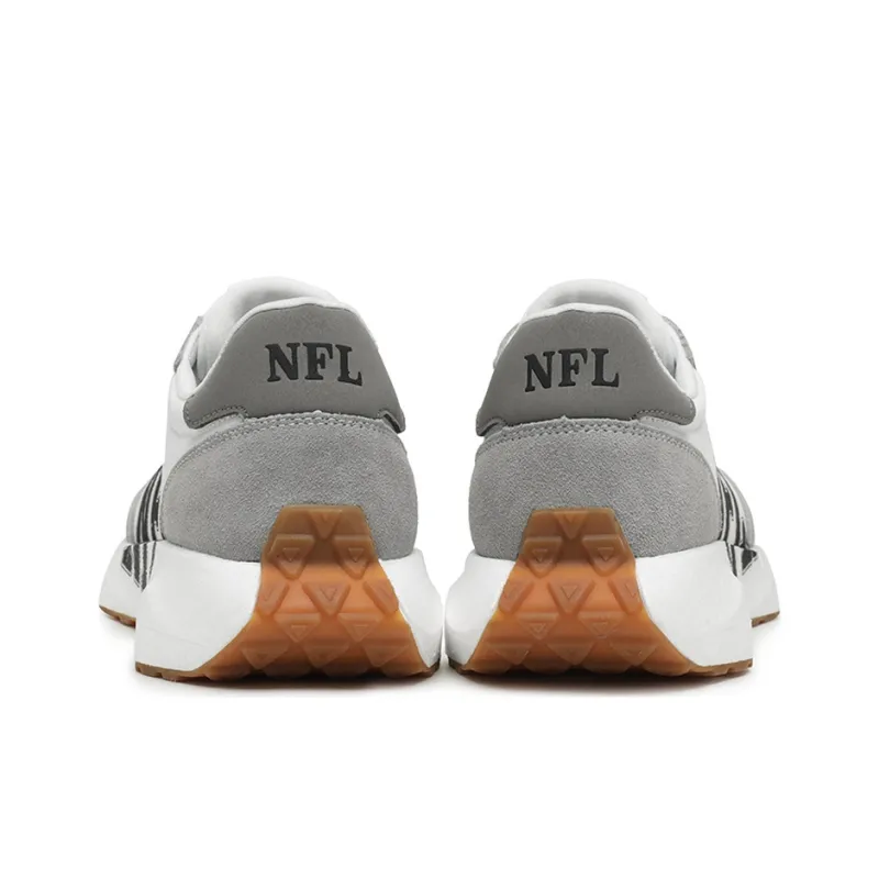 NFL Basic Logo Low Top Casual Shoes Unisex Gray White-4