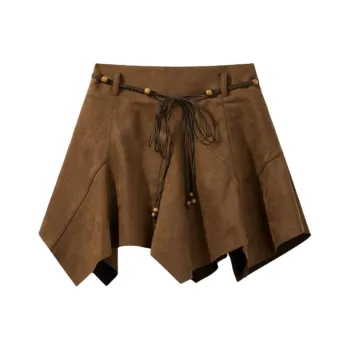 Gentle Welcome Leather Short Skirts Women's