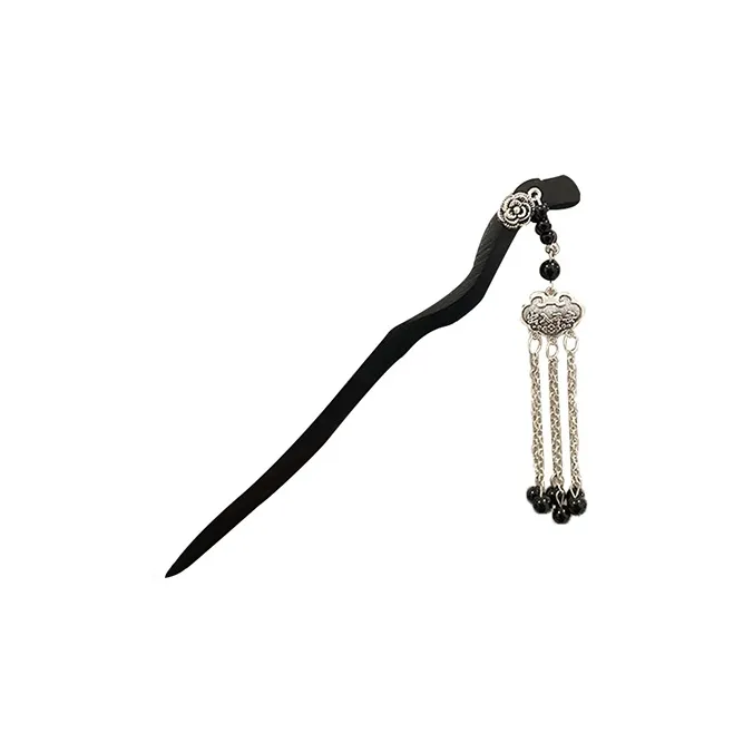 Pink Empress Ebony Wood Hairpins Women's-0