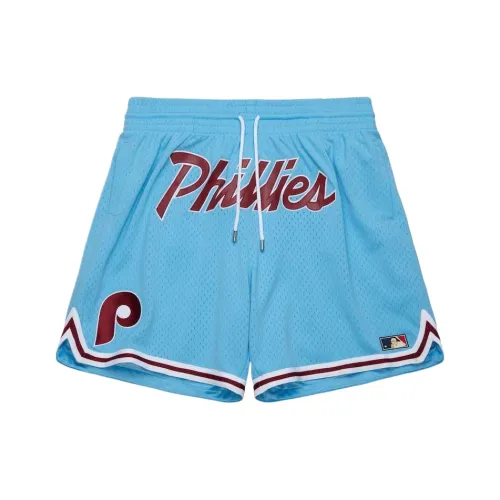 Mitchell & Ness x mid-rise Don Sports Shorts Men's Blue