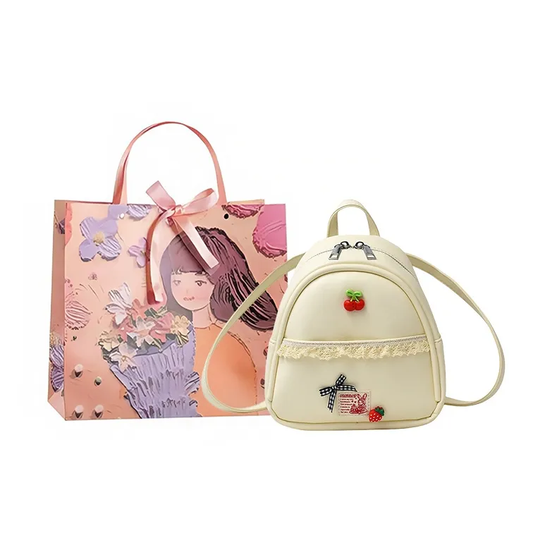 PARK DANCE PU Carry Backpack Women's Multicolor-0