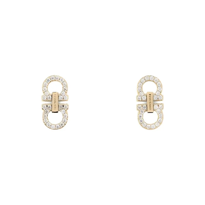 Ferragamo Double Gancini Earrings-1