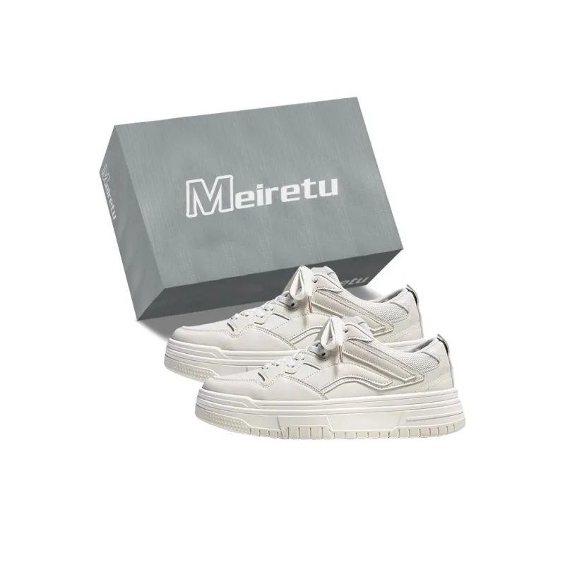 Meiretu Slip Resistant Shock Absorbers Low Top Skateboard Shoes Men's-0