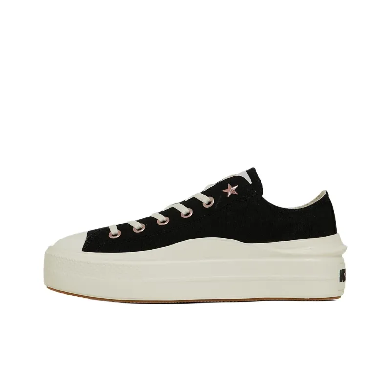 Converse ALL STAR LIGHT PLTS 2 Anti Slip Wear Resistant Low Top Canvas Shoes Women's Black-0