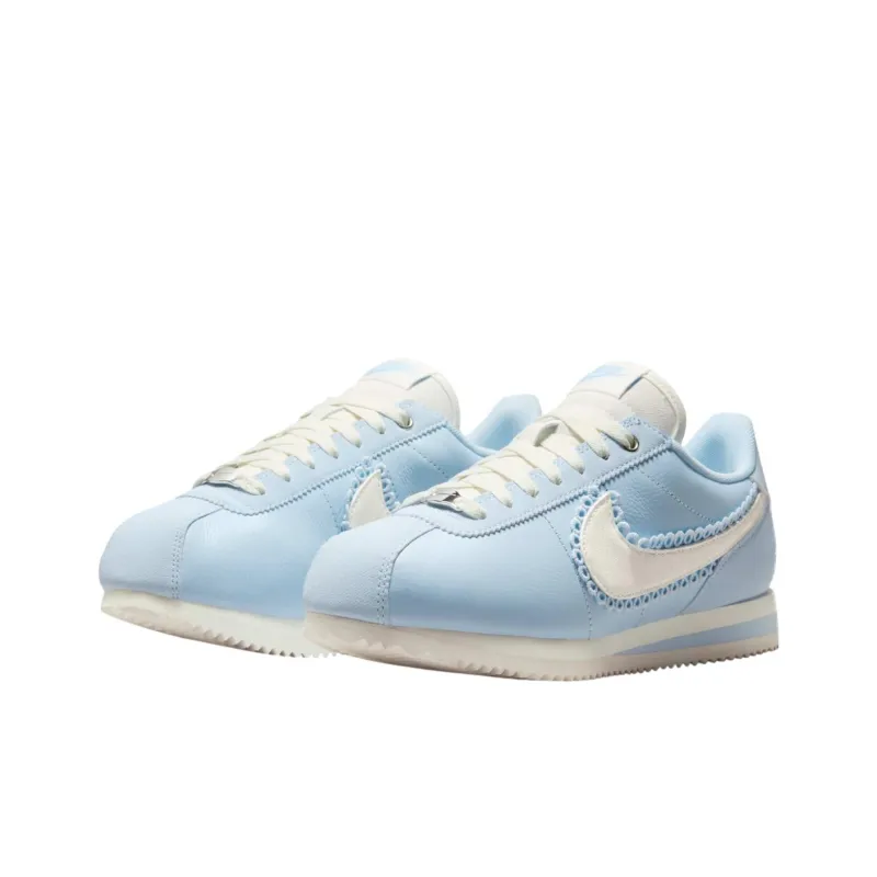 Nike Cortez Anti Slip Wear Resistant Low Top Casual Shoes Women's Blue-2