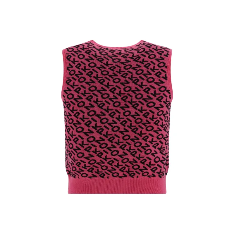 PINKO Logo jacquard Knitted Top-1