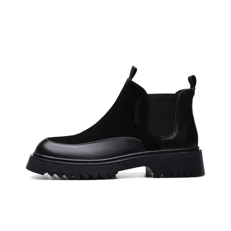 PARDASAUL Short Chelsea Boots Men's Black-0
