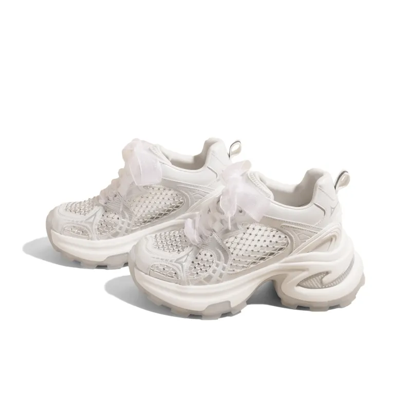 KODI Anti Slip And Wear Resistant Height Increasing Mid Top Chunky Sneakers Women's-1
