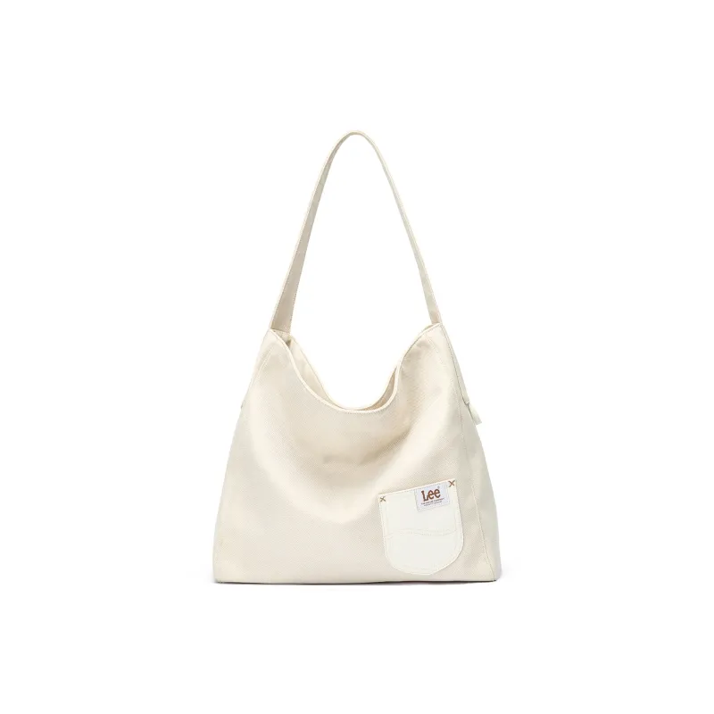 Lee Fabric Shoulder Bag Women's Barley Beige/Fruit Green-0
