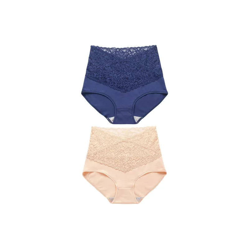Flowers In Water Underpants Women's 2 Pack-0