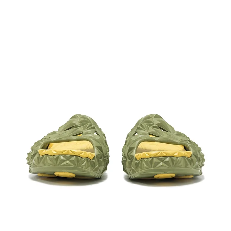 OETZI EVA Abrasion Resistant Slide Slippers Unisex Yellow Green-4
