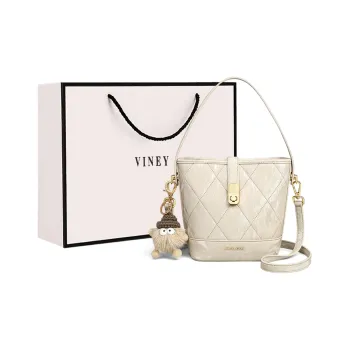 VINEY Synthetic Leather Handbag, Shoulder Bag, Crossbody Bag Regular Women's Apricot