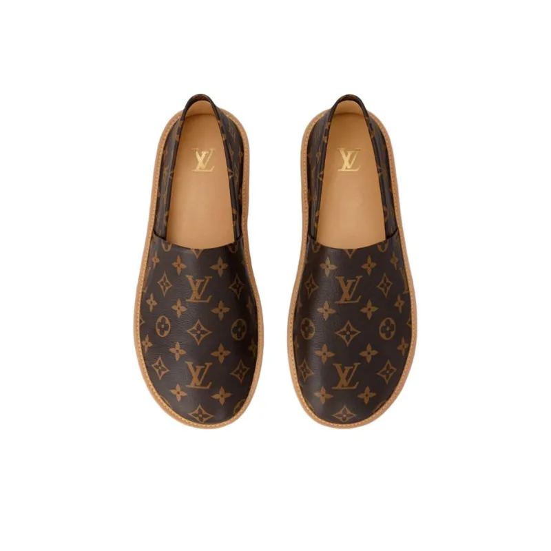 LOUIS VUITTON Traveller Casual Shoes Men's Brown-3
