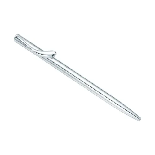TIFFANY & CO. Sterling Silver Retractable, Minimalist Style, Portable Ballpoint Pens