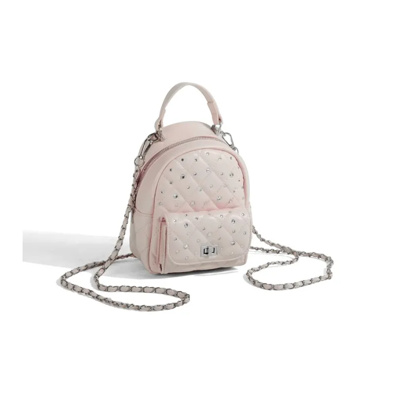 Jade En Plus PU Backpack Regular Women's Soft Pink/Ink Stone Black/Lemon/Milk White-1