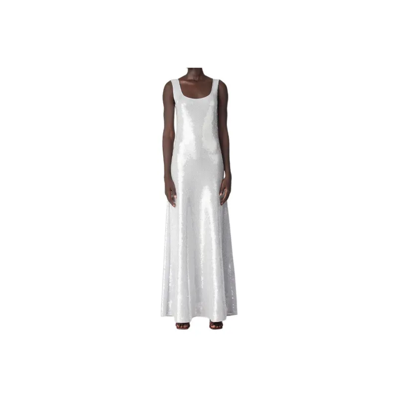 Bottega Veneta SS25 Sleeveless Dress Women's Gray-0