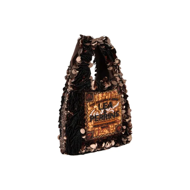 Anya Hindmarch Recycled Satin Tote Bag, Shopping Bag, Handbag Mini Women's Hazelnut-1