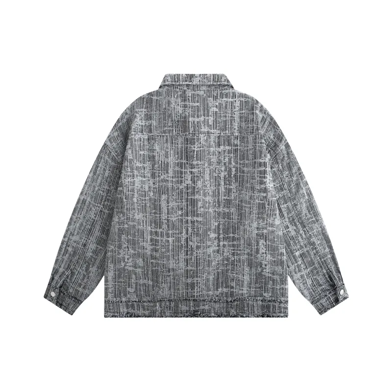 ROBINHOOD Denim Jacket Unisex Black Gray Color-1